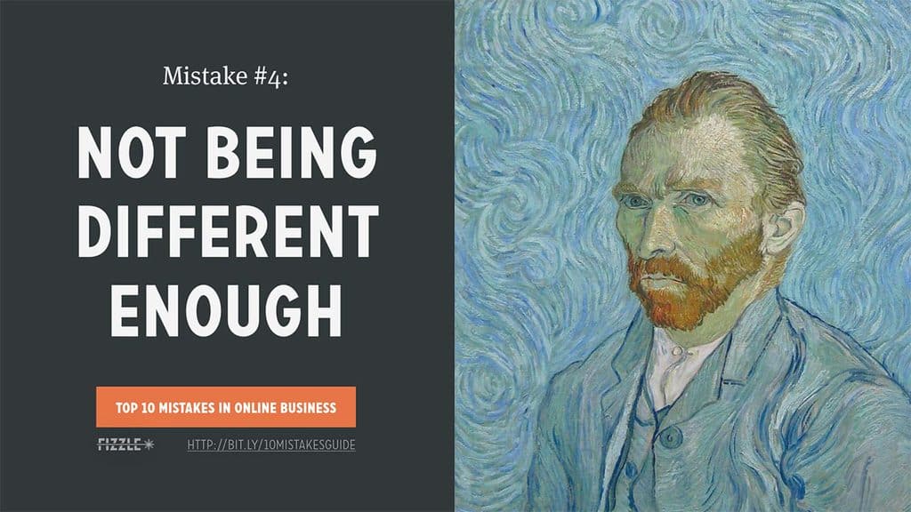 Online Business Mistake #4: Not being different enough