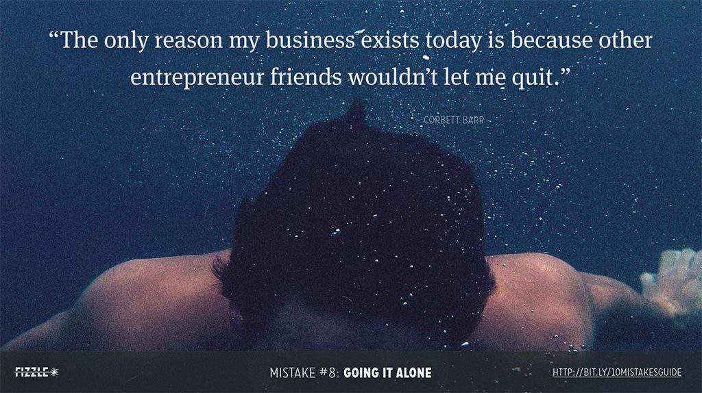 Online Business Mistake #8: going it alone